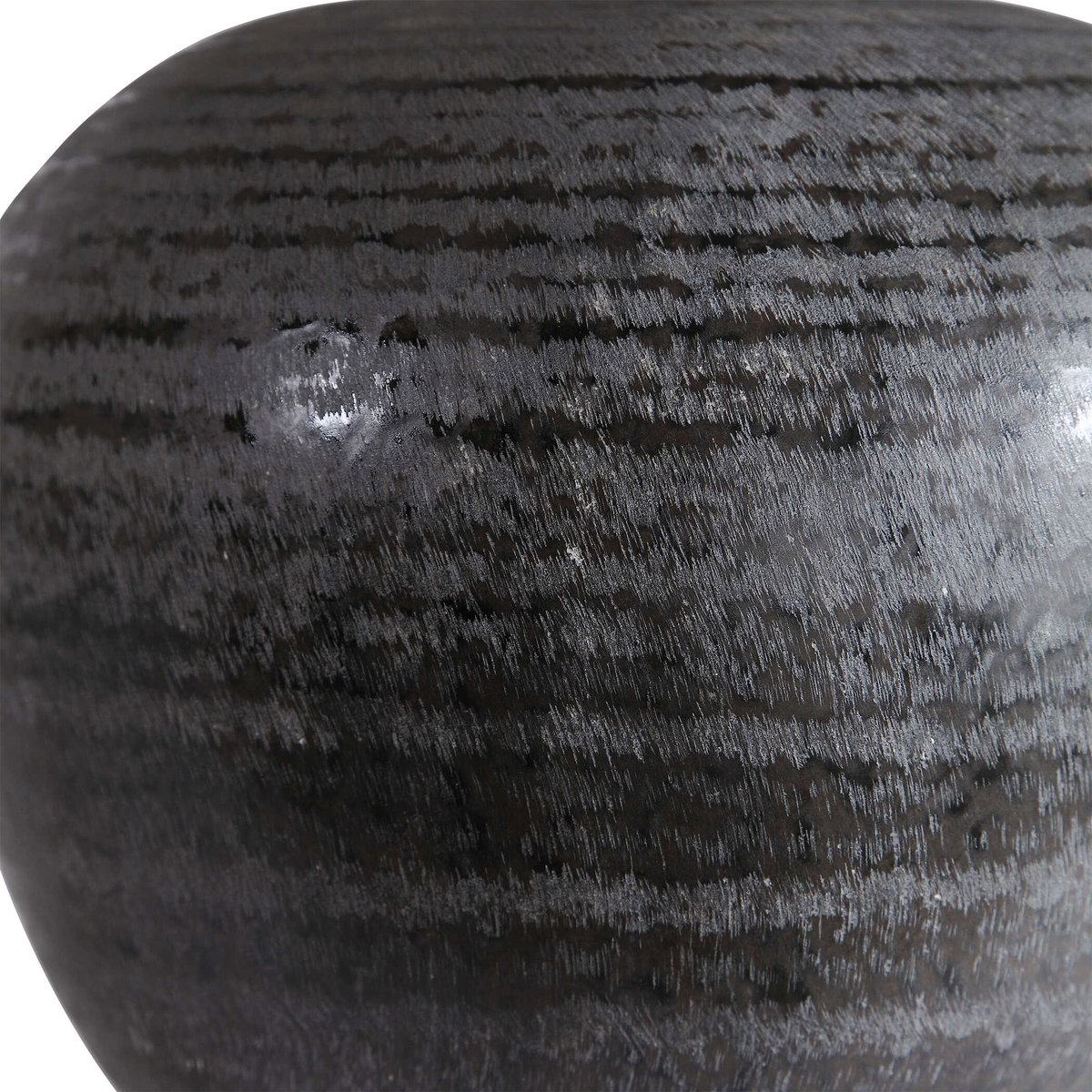 Mikkel Charcoal Table Lamp, by Uttermost, 1'4" width x 1'9.75" height x 1'4" depth View 7