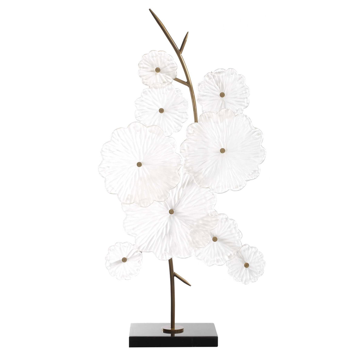 Glass Garden Table Sculpture, Figurines & Statue by Uttermost, 16" width x 29.5" height x 6" depth View 4
