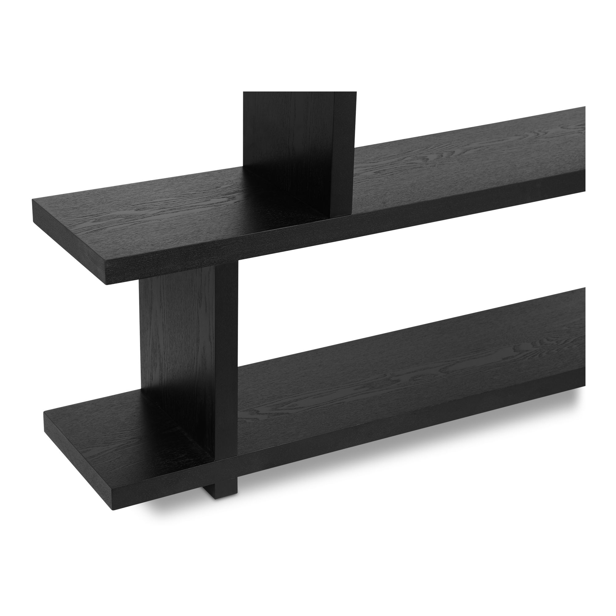 Miri Shelf Small Black, Shelving & Bookcase by Moe's Home, 63" width x 32.67" height x 11.5" depth View 4