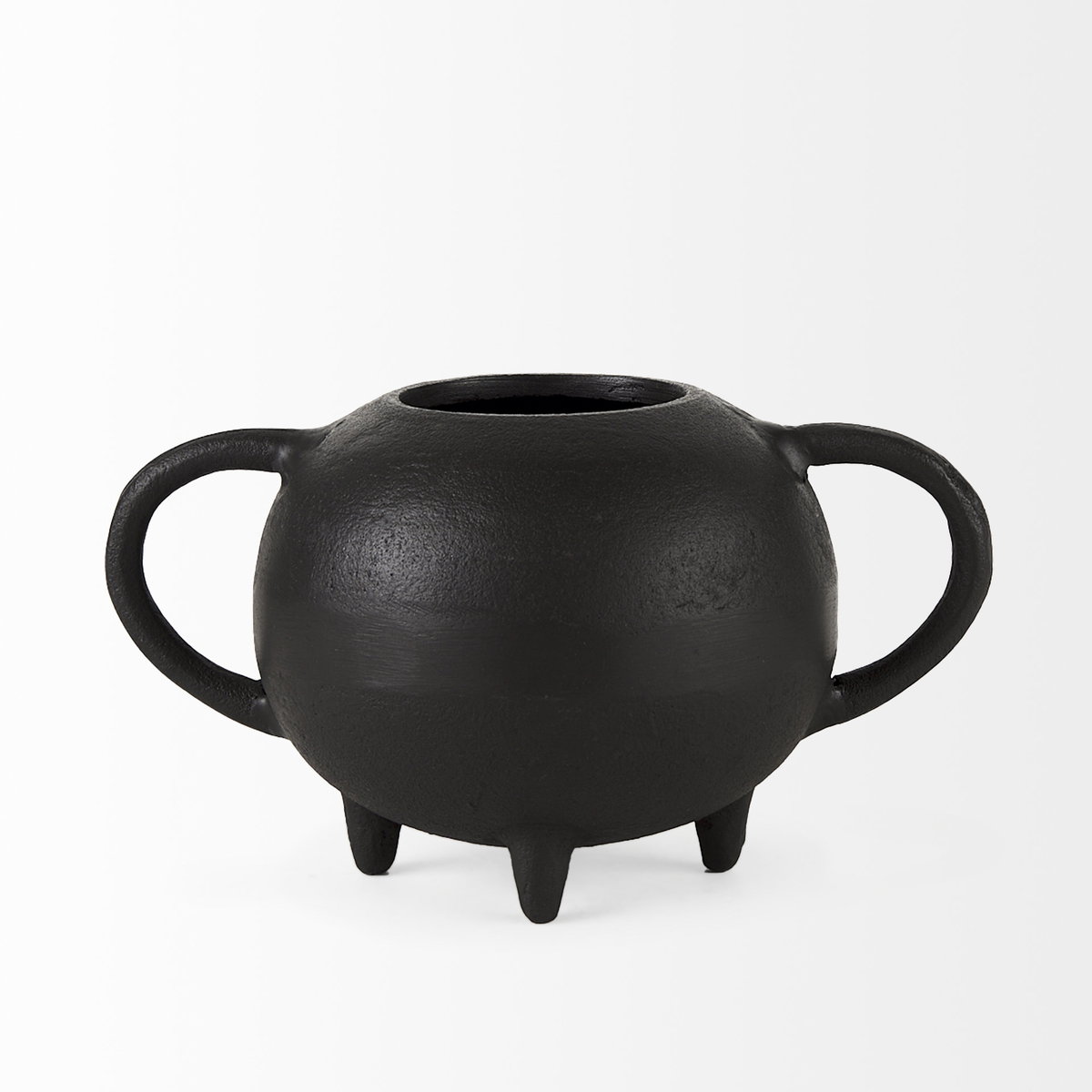 Cyrus Black Spherical Vase Decorative Object, by Mercana, 9.45" length x 5.51" width x 5.51" height View 8