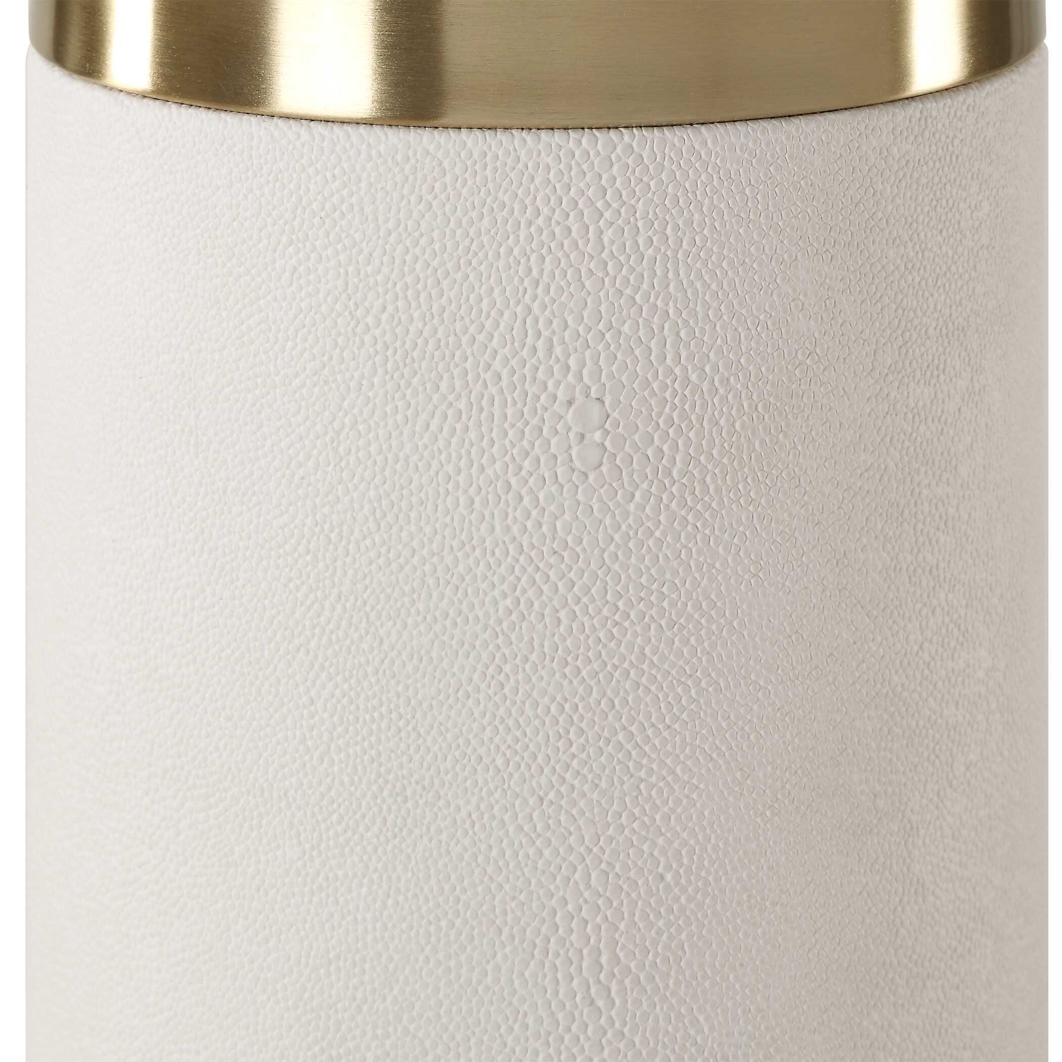 Wessex White Table Lamp, by Uttermost, 16" width x 27.75" height x 16" depth View 8