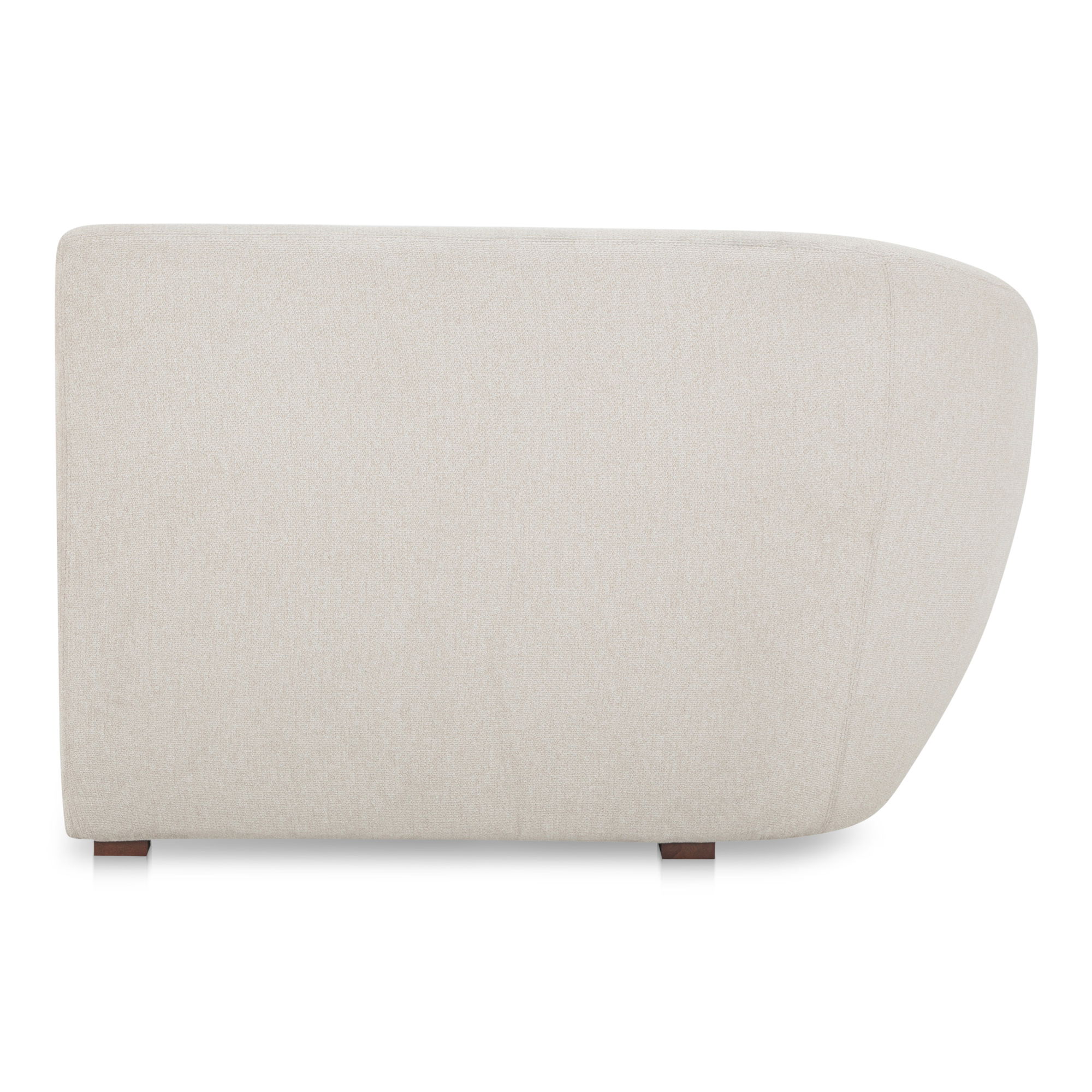 Amelia Left Arm Facing Chair Warm White, Sectional Sofa by Moe's Home, 50.25" width x 32.5" height x 36.25" depth View 4