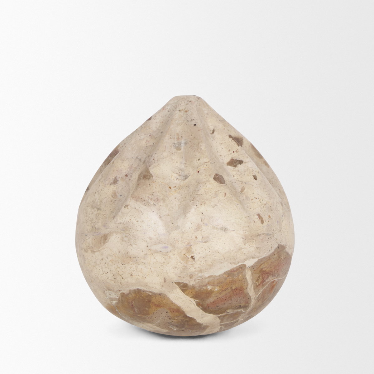 Caprie Small Beige Marble Decorative Juice Squeezer, Decorative Object by Mercana, 3.16" length x 3.16" width x 3.35" height View 4