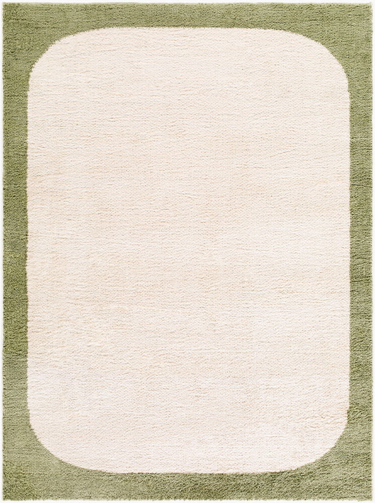 Fossay Shag Machine Woven Rug, by Surya, 6'11.86" length x 5'2.99" width