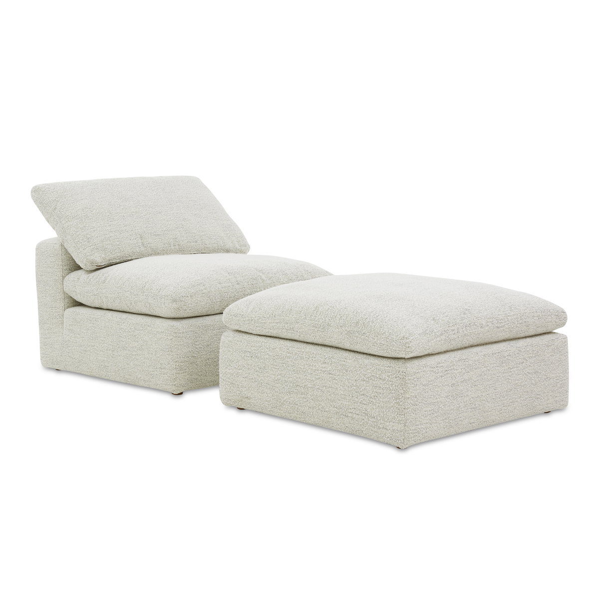 Terra Condo Slipper Chair Coastside Sand, Accent Chair by Moe's Home, 38" width x 32.3" height x 38" depth View 7