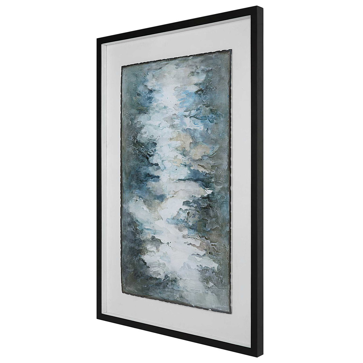 Lakeside Grande Framed Abstract Print, Art by Uttermost, 40" width x 60.25" height x 2.25" depth View 4