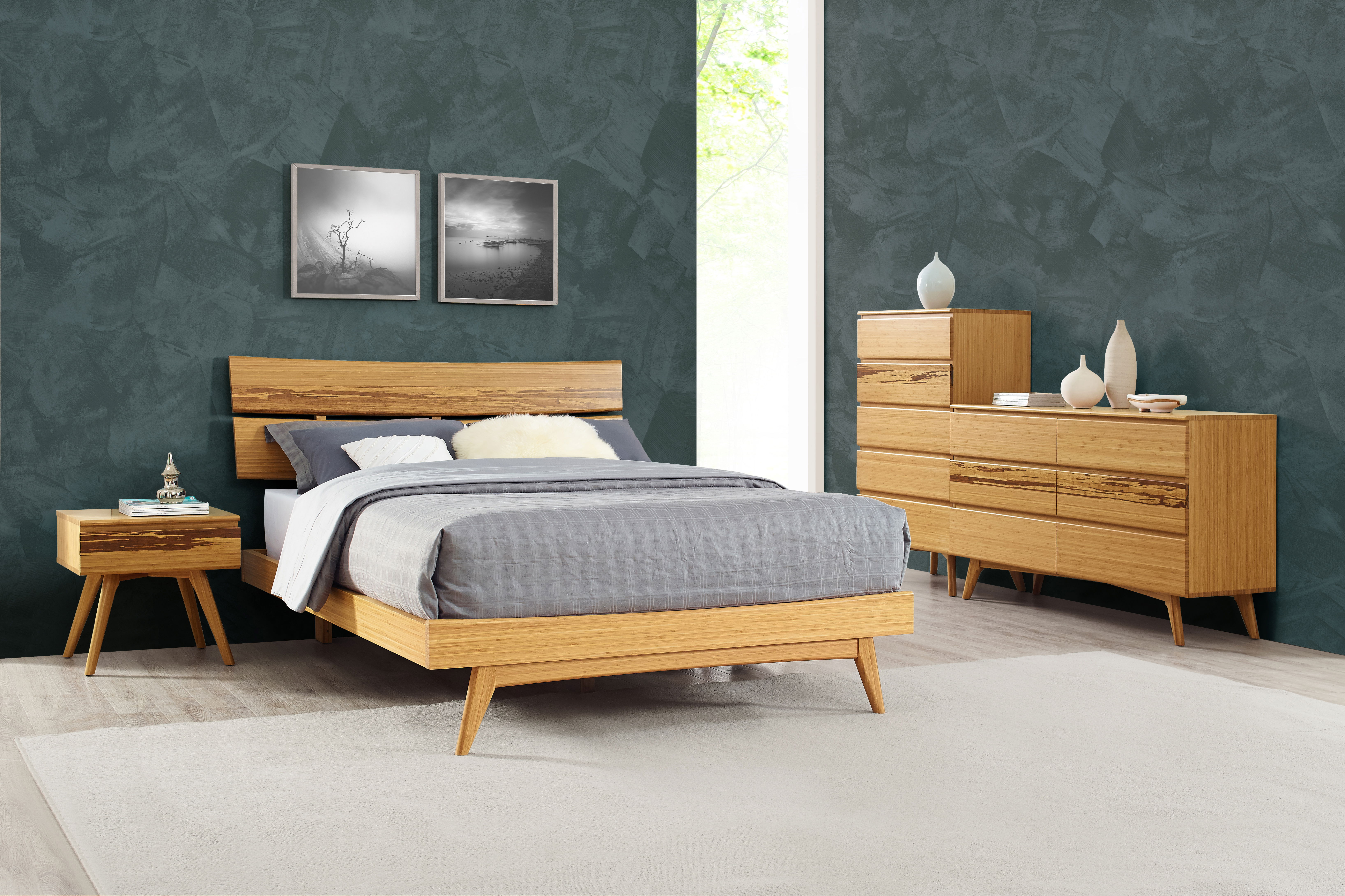 Azara Nightstand, Caramelized large image 