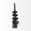 Enos 19L x 3W Black Metal 4 Bowl Ancient Spice Market Decorative Display, Decorative Object by Mercana, 18.5" length x 3" width x 10.5" height thumbnail 4
