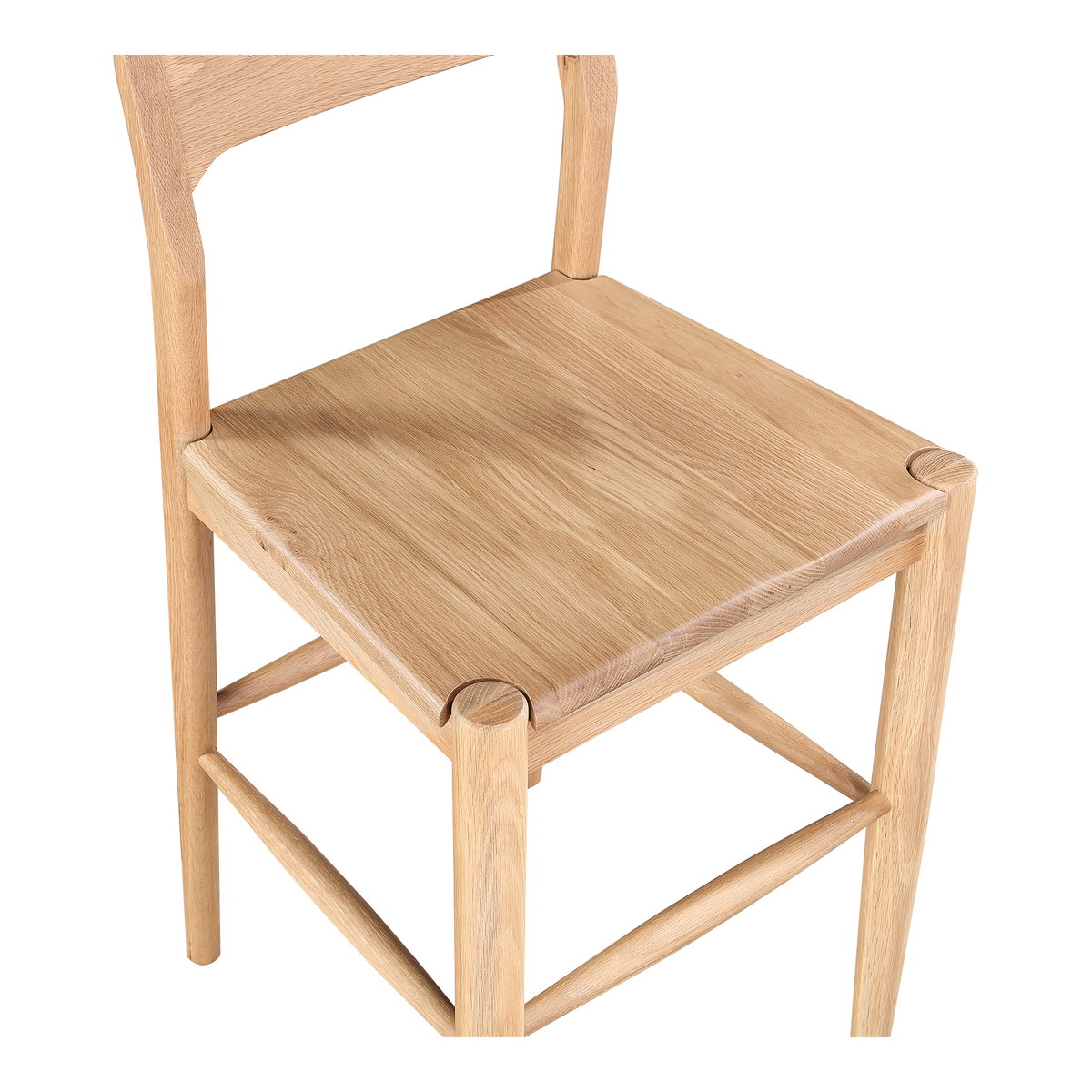 Owing Barstool Natural Oak, Counter & Bar Stool by Moe's Home, 19.5" width x 42" height x 20" depth View 5