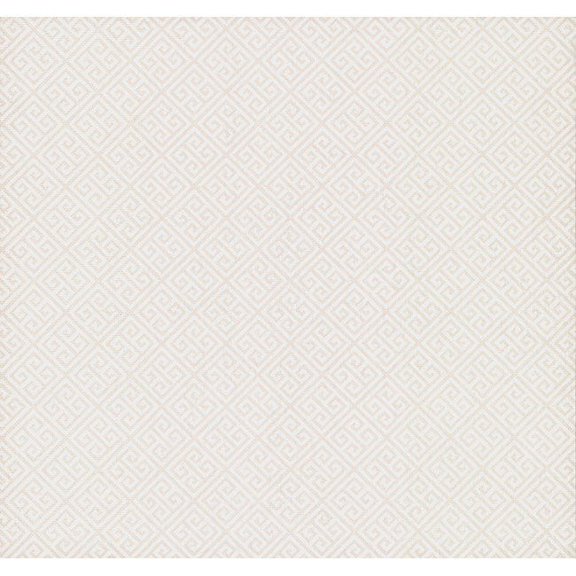 Grecian Geometric Pearl & White Wallpaper large image 