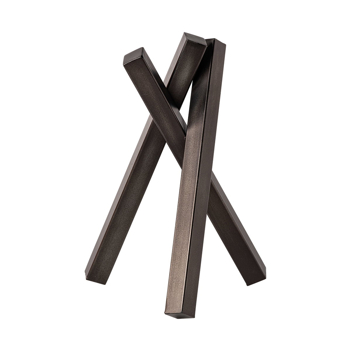 Bastian (Large) 9L x 8W Black Metal Abstract Object, Decorative Object by Mercana, 9.06" length x 7.48" width x 12.01" height View 9