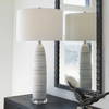 Levadia Matte White Table Lamp, by Uttermost, 15" width x 31.5" height x 15" depth thumbnail 2