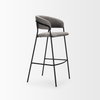 Carolyn Backless 39.8in Seat Bar Stool | Gray Fabric with Stool, Counter & Bar Stool by Mercana, 19.25" length x 20.4" width x 39.75" height thumbnail 7