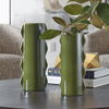 Meander Green Vases Set/2, Decorative by Uttermost, 5.75" width x 14" height x 4.5" depth thumbnail 2