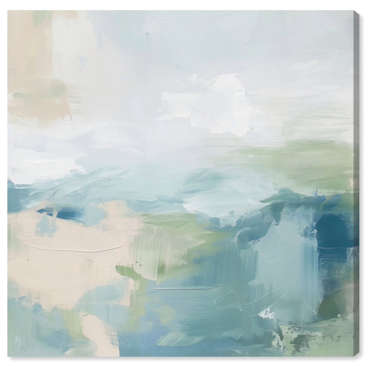 Turquoise Echoes I (Resin), Art by Oliver Gal,  24x24 View 1