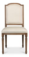 Louis Xvi Squared Side Chair,Driftwood thumbnail 1