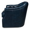 Coolidge Leather Swivel Chair  Blue, by Sarreid, 2'4" length x 2'6" width x 2'7" height thumbnail 9