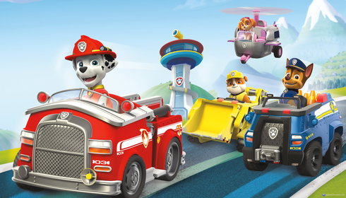 Paw Patrol XL Chair Rail Wall Mural
