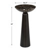 Hastings Brown Marble Accent Table, Side & End Table by Uttermost, 11" width x 22" height x 11" depth thumbnail 3