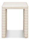 Stacked Side Table  Antique White, by Sarreid, 1'4" length x 1'8" width x 2' height thumbnail 2