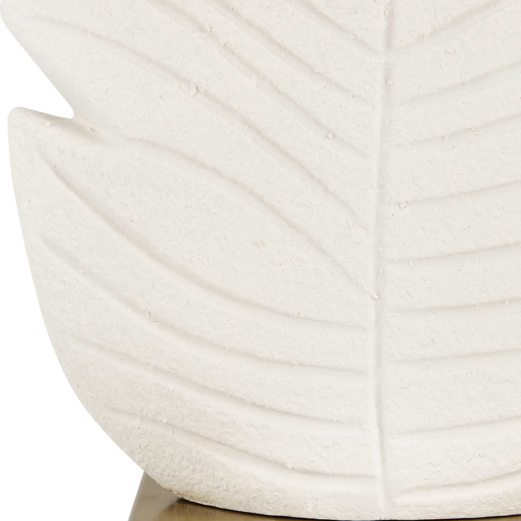 Palm Leaf White Table Lamp, by Uttermost, 19" width x 31.25" height x 19" depth View 8