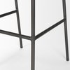 Kavalan Low Back 37.5in Seat Bar Stool | Ebony Leather with Black Metal, Counter & Bar Stool by Mercana, 17.7" length x 20.9" width x 37.5" height thumbnail 11