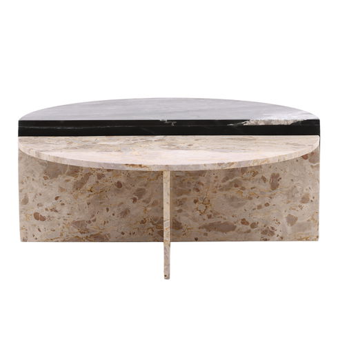 Harrington Coffee Table Set of 2 Black Cream