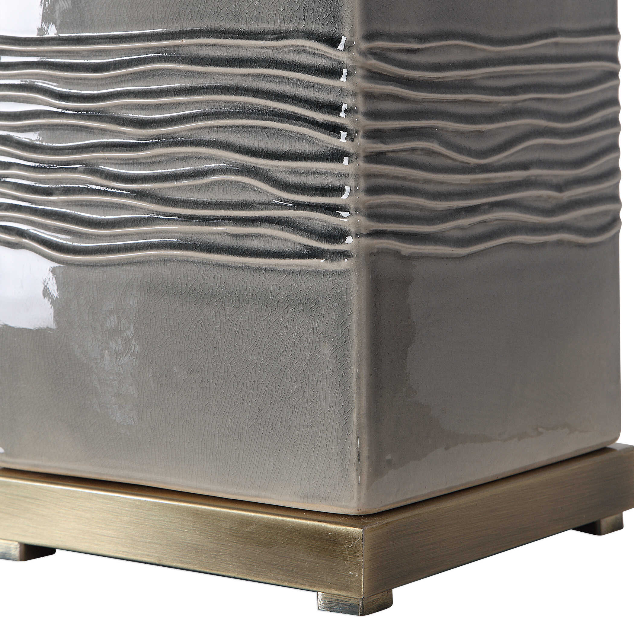 Covey Gray Glaze Buffet Lamp large image 