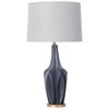 Bravar III 30' Gray-Blue Resin Base with Gray Fabric Shade Table Lamp thumbnail 0
