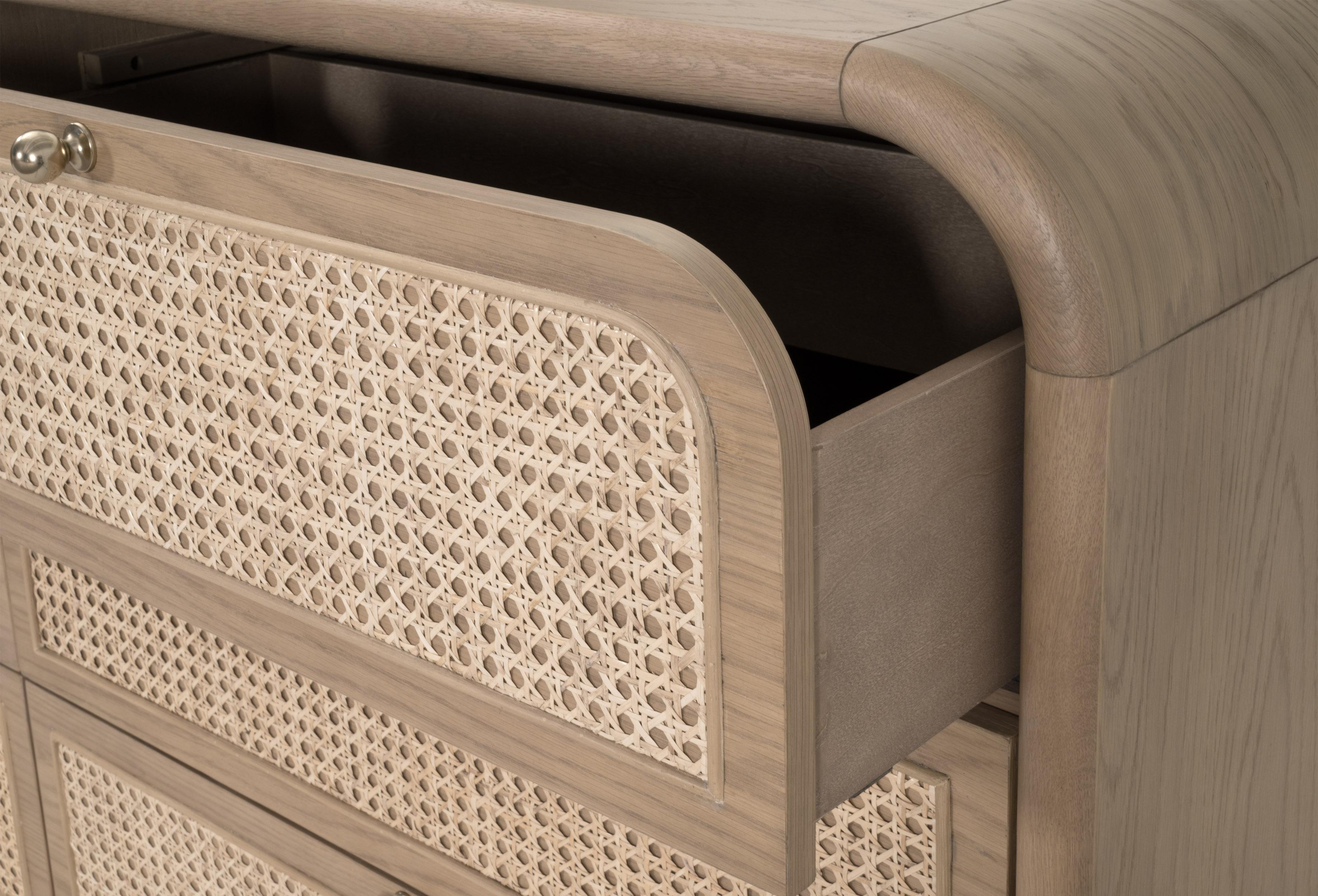 Cannes 6-Drawer Double Dresser, by Essentials for Living, 68" width x 35" height x 20" depth View 8