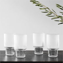 Online Designer Kitchen AP Fluted Glassware, Highball, Glass , Set of 8 BOM