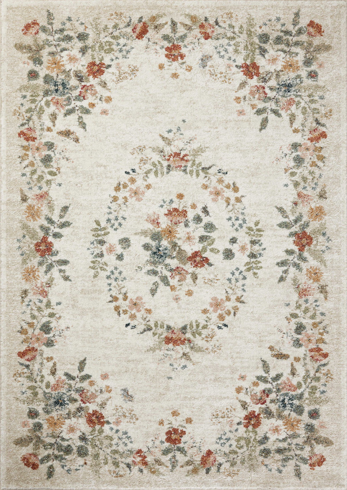 Rifle Paper Co. x Loloi Laurel Rug, 5'3" length x 7'8" width View 1