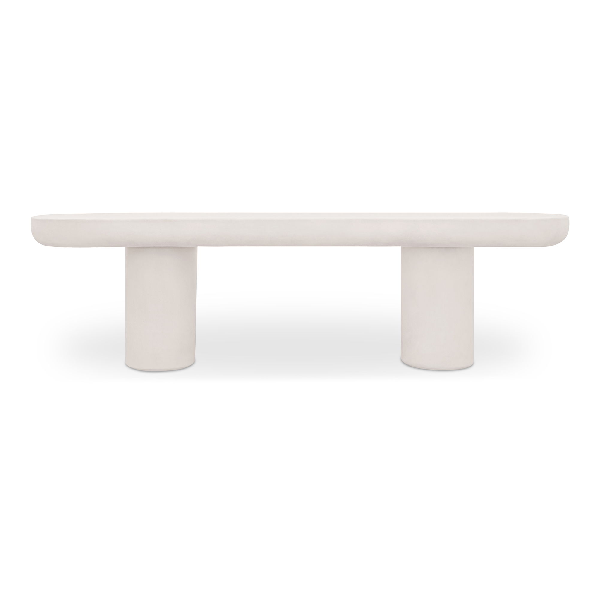 Rocca Bench Cream, Benche by Moe's Home, 68.11" width x 19.29" height x 15.75" depth View 1
