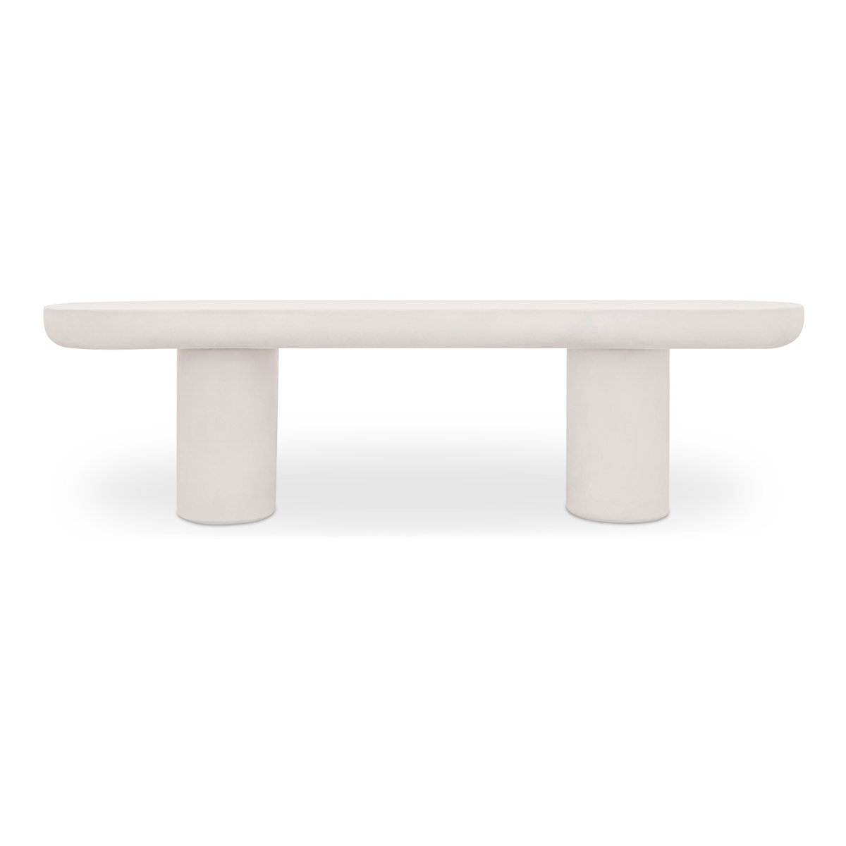 Rocca Bench Cream, Benche by Moe's Home, 68.11" width x 19.29" height x 15.75" depth View 1
