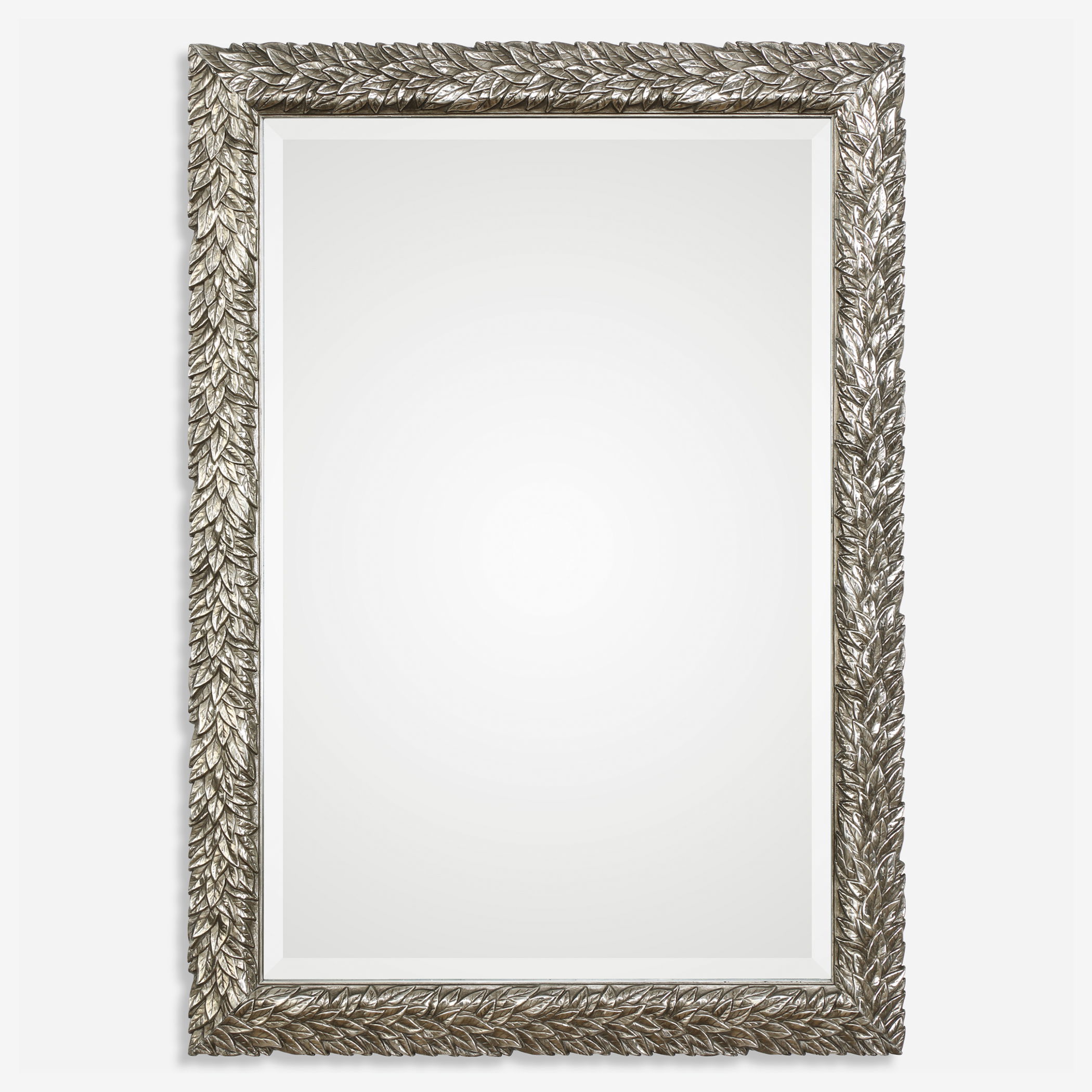 Evelina Silver Leaves Mirror large image 