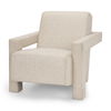 Sovereign Oatmeal Fully Upholstered Accent Chair, by Mercana, 28.25" length x 34.75" width x 29.5" height thumbnail 1