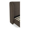 Sophia Queen Storage Bed Brown, by Moe's Home, 6'4" width x 4'7" height x 7'7" depth thumbnail 10