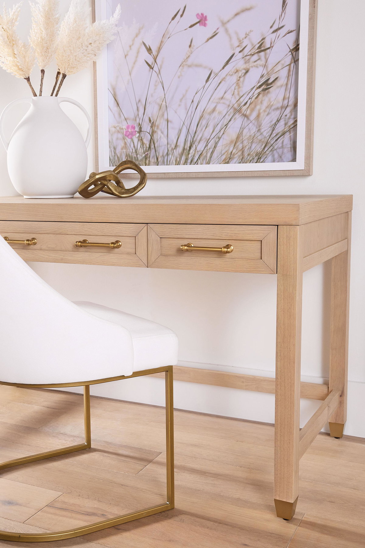 Stella Desk, by Essentials for Living, 54" width x 31.5" height x 27.5" depth View 13