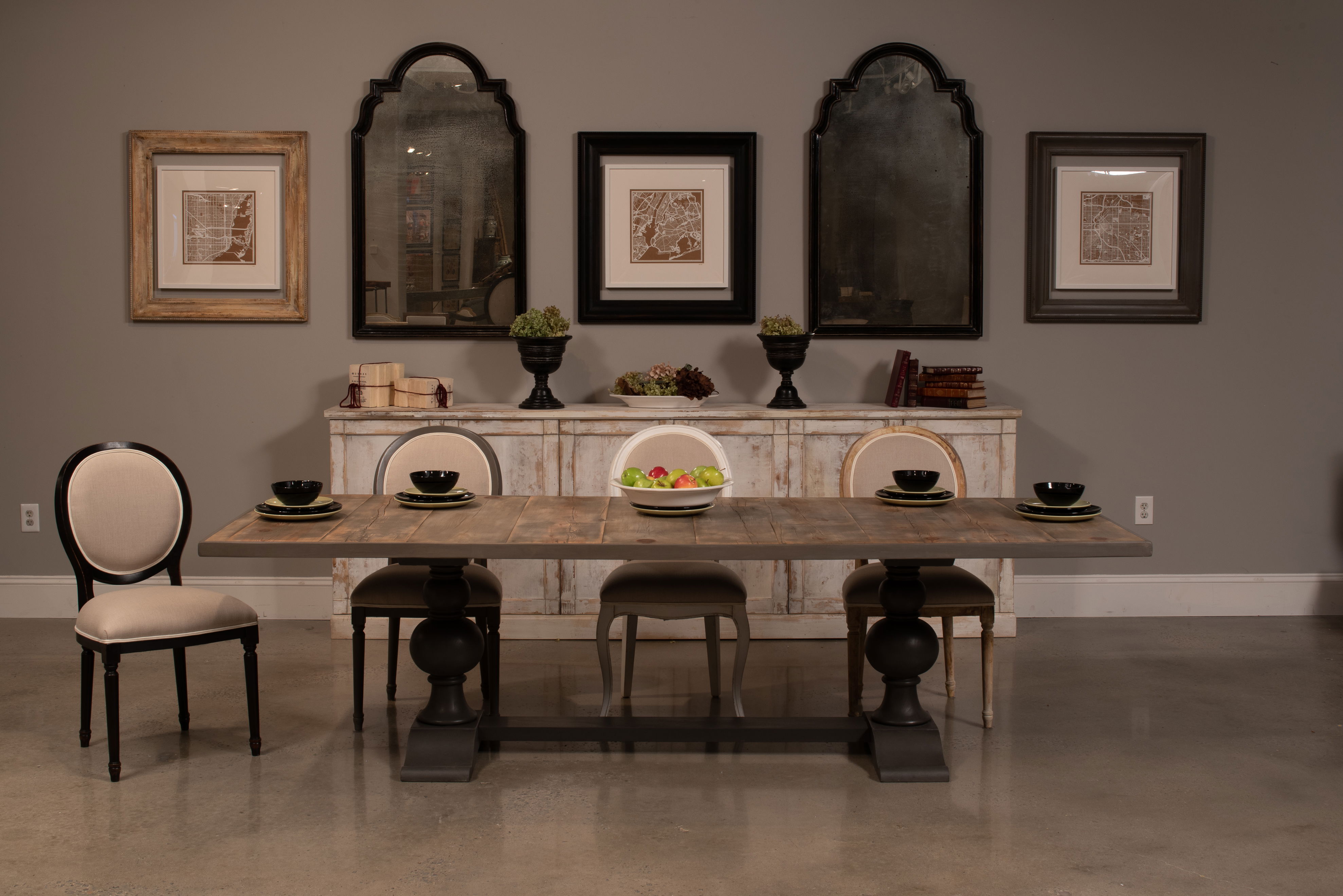 Rectangular Dining Table, As Shown, by Sarreid, 108" length x 40" width x 30" height View 16