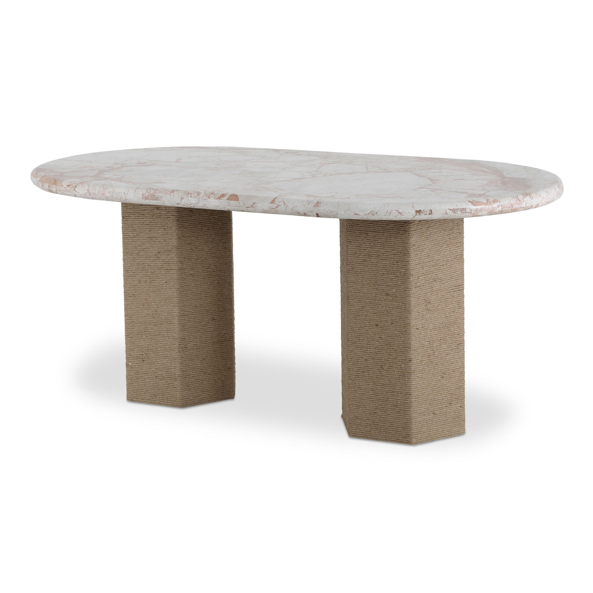 Sartoria Dining Table Breccia Marble, by Moe's Home, 72" width x 30" height x 40" depth View 2
