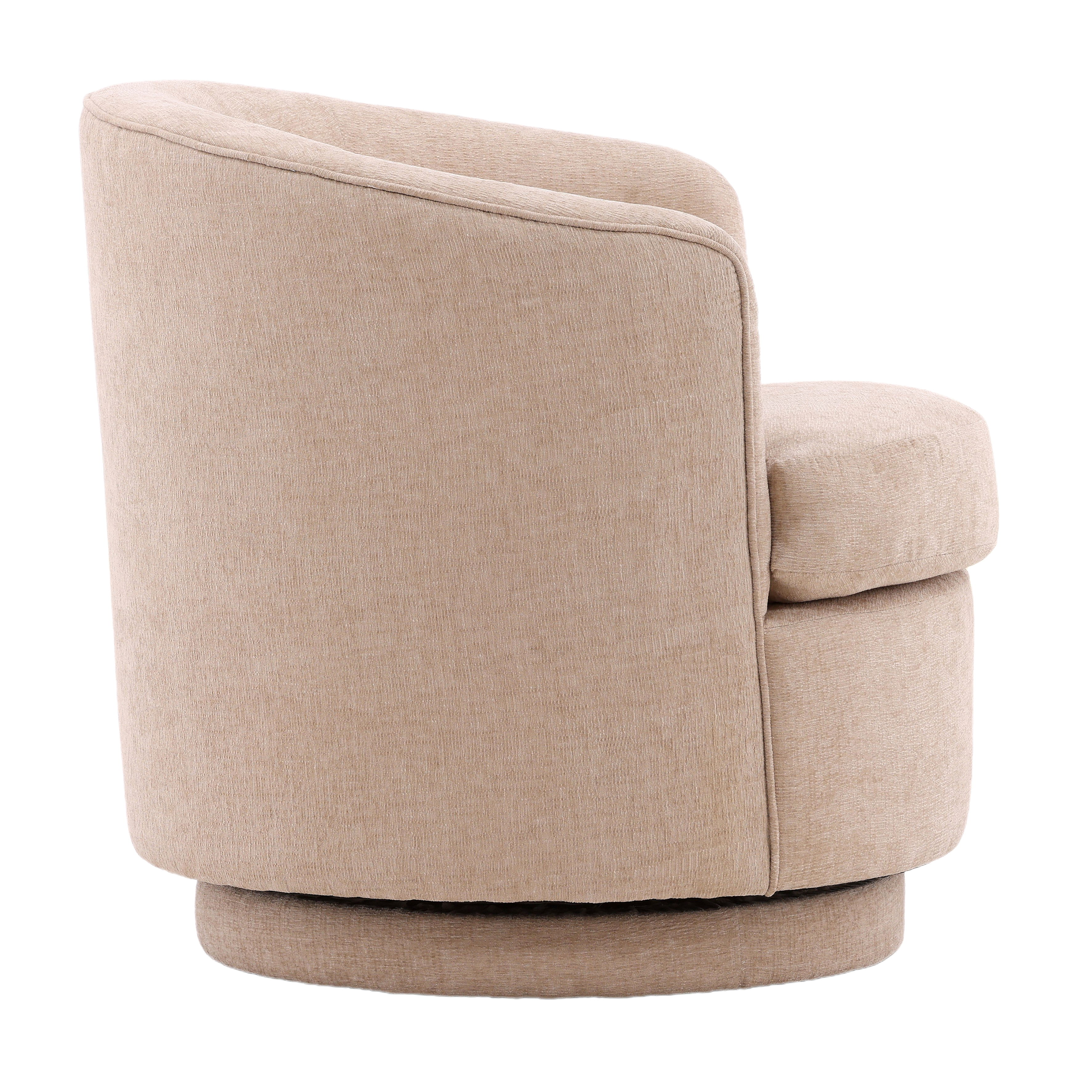 Lauretta Swivel Chair Beige large image 