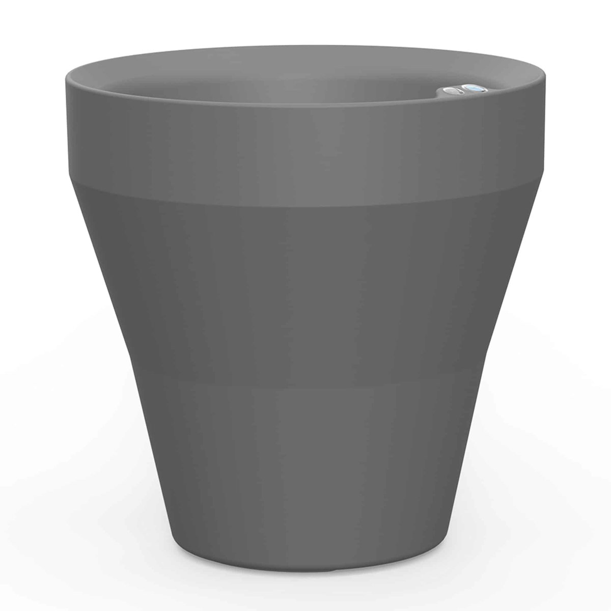 TruDrop Rim Modern Self Watering Planter, by Crescent Garden, 18" width x 18" height x 18" depth View 1