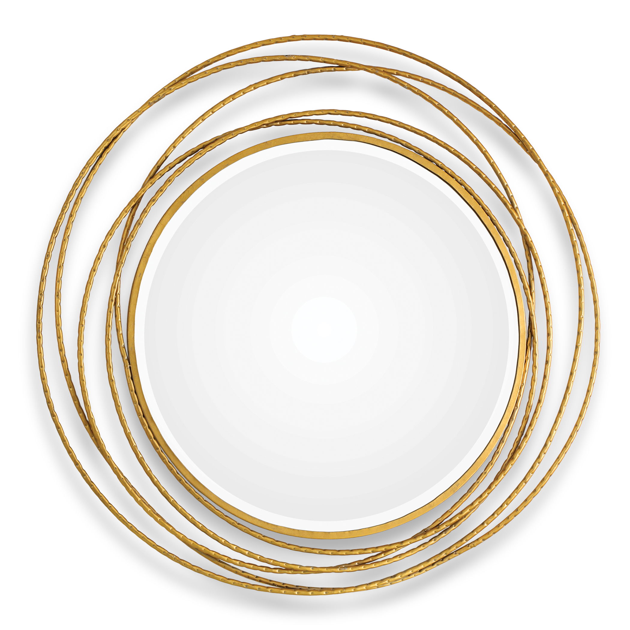 Whirlwind Gold Round Mirror large image 