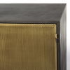 Newsome II 79Lx16Wx33H Black and Gold Metal 4 Cabinet Door Sideboard thumbnail 7