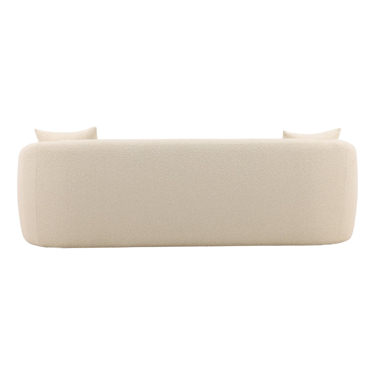 Yulissa Sofa Cream, Sofas & Sectional by Dovetail, 94.5" width x 30" height x 38.5" depth View 4