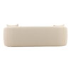 Yulissa Sofa Cream, Sofas & Sectional by Dovetail, 94.5" width x 30" height x 38.5" depth thumbnail 4