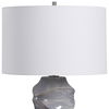 Waves Blue & White Table Lamp, by Uttermost, 16" width x 27.5" height x 16" depth thumbnail 7