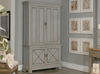 *Painted Directoire Style Cupboard, Shelving & Bookcase by Sarreid, 54" length x 17" width x 89" height thumbnail 16