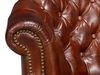 Bastian Armchair, Newark Brown Leather, Seating by Sarreid, 33" length x 33" width x 31" height thumbnail 12