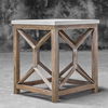 Catali Stone End Table, Furniture by Uttermost, 22" width x 26" height x 22" depth thumbnail 7